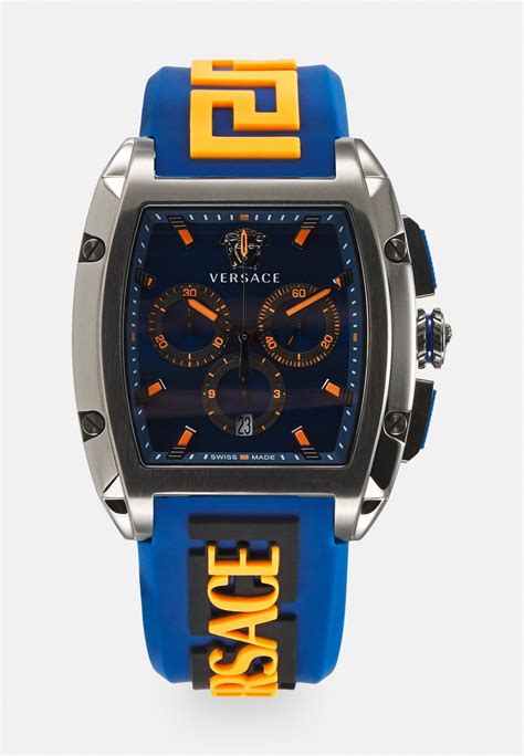 versace watch blue|Versace watch black.